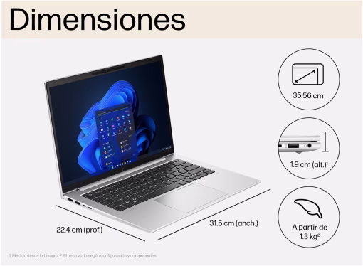 HP EliteBook 840 G10 - Intel Core i5-1335U - Imagen 7